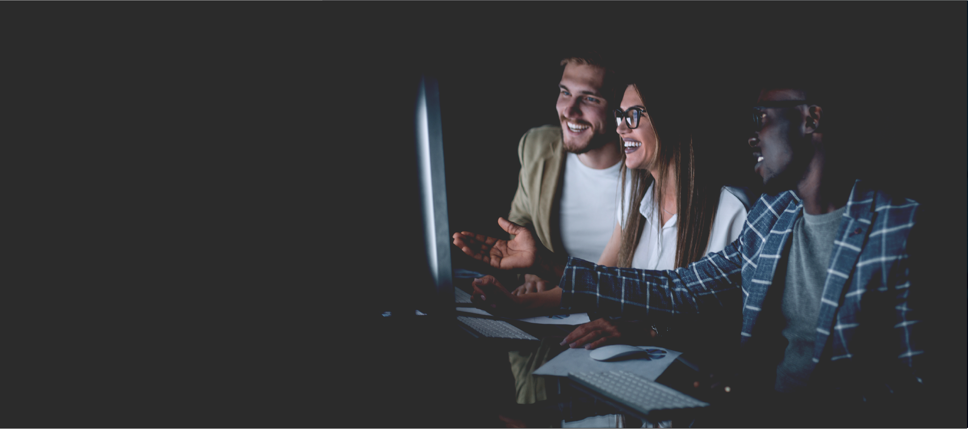 Team doing someone task